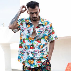 Short Sleeve Beach Hawaiian Shirts Men
