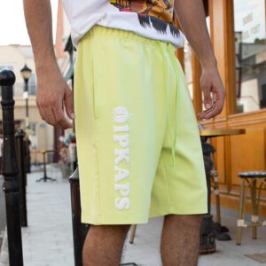 French Terry 3D Puff Print Jersey Shorts Men