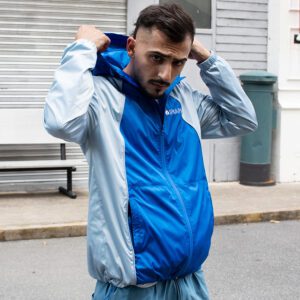 Color Block Windbreaker Hoodie Jacket Men