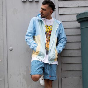 Hooded Zipper Sport Men Windbreaker Jacket