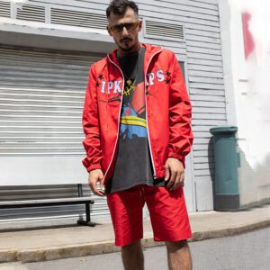 Windbreaker Short Set Two Piece Men Tracksuit Sets