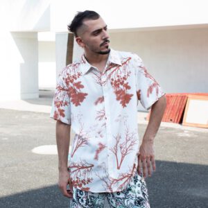 Digital Printing Leisure Hawaiian Shirts Men