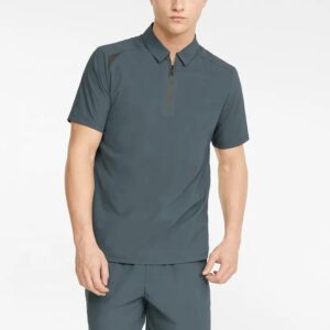 Short Sleeves Breathable Soft Mens Golf Polo