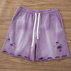 Washed Baggy Acid Wash Running Sweat Shorts Men