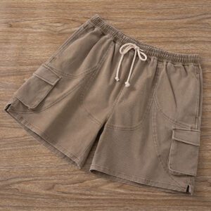 Washed Baggy Acid Wash Men Cargo Shorts