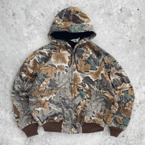 Vintage Reals Tree Camoflouge Zipper Camo Hoodie Jacket Men